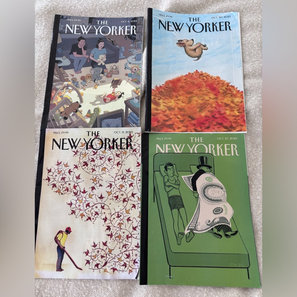 New Yorker magazines, October 2025, lot of 4